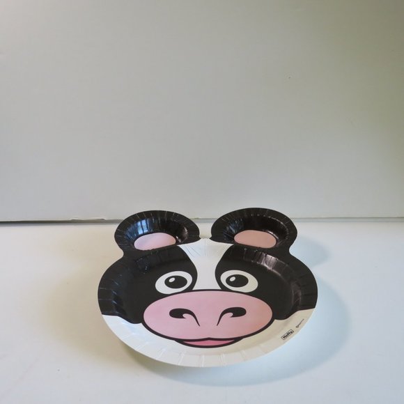 COW BLACK & WHITE ZOO PALS Hefty paper plate (1 item) - Picture 3 of 4